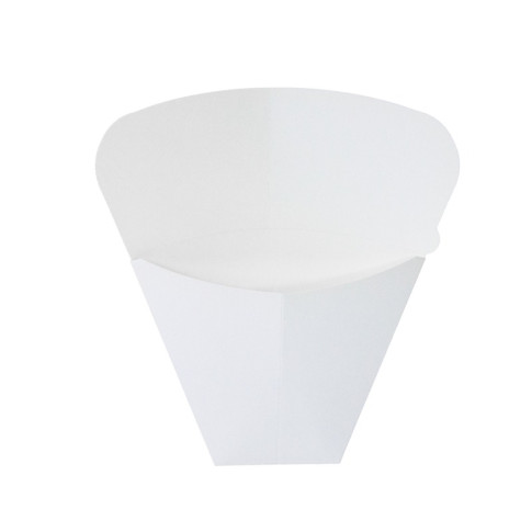 Tasca per crepes triangolare in cartone bianco 145x65mm H185mm
