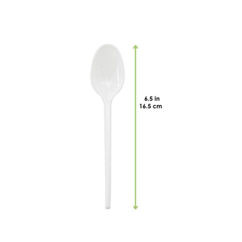 Cucchiaio in plastica bianca 165