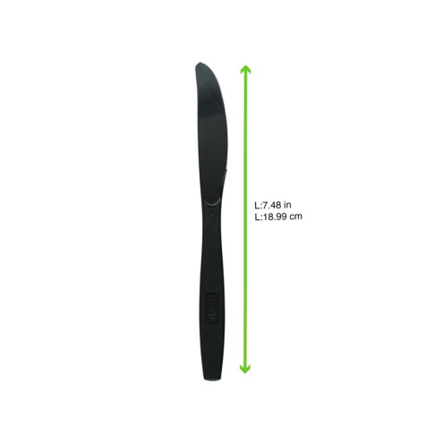 Coltello "Majesty" in plastica nera 192