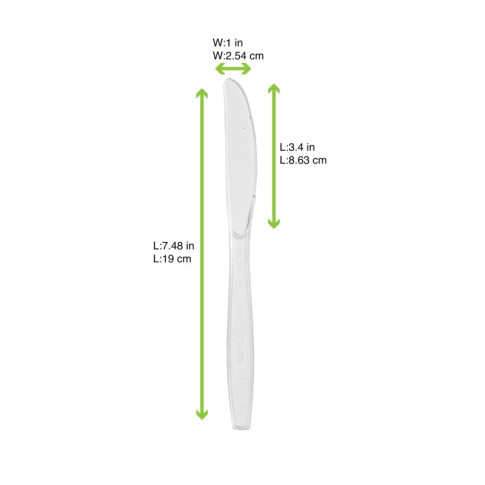 Coltello Majesty trasparente 192