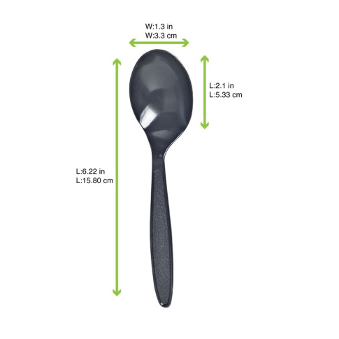 Cucchiaio"Majesty" in plastica nera 169