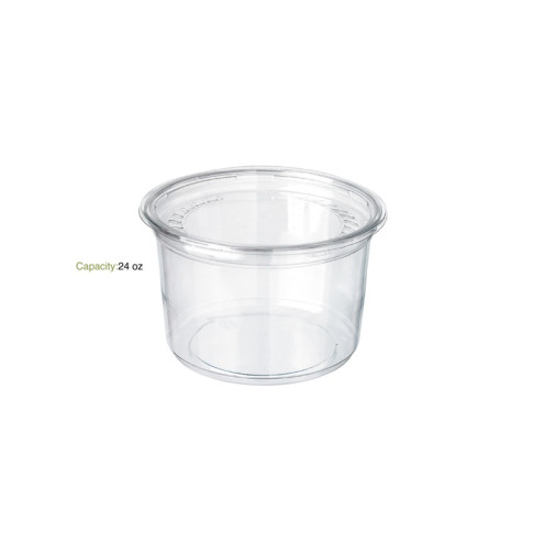Contenitore "Deli" tondo in PET trasparente  H106mm 750ml