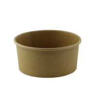 Contenitore "Deli" tondo in cartone kraft  H52mm 370ml