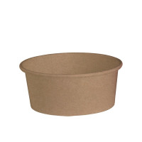 Contenitore "Deli" tondo in cartone kraft  H70mm 480ml