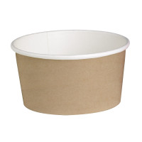 Contenitore "Deli" tondo in cartone kraft  H87mm 600ml