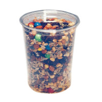 Contenitore "Deli" tondo in PLA trasparente  H151mm 900ml