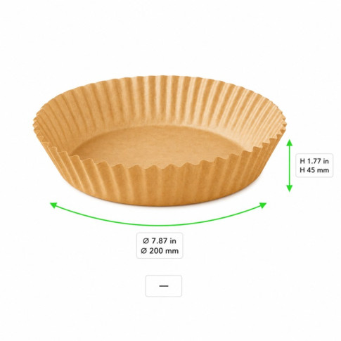 Padella kraft rotonda senza fori  H45mm