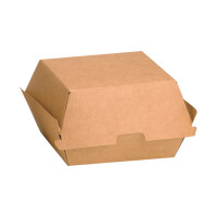 Scatola per hamburger in cartone kraft 110x100mm H80mm