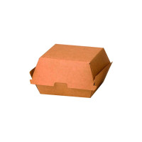 Scatola per hamburger in cartone kraft 150x135mm H80mm