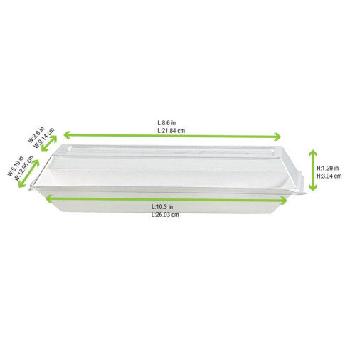 Coperchio per vassoi EcoDesign (PET1) 262x132mm H33mm