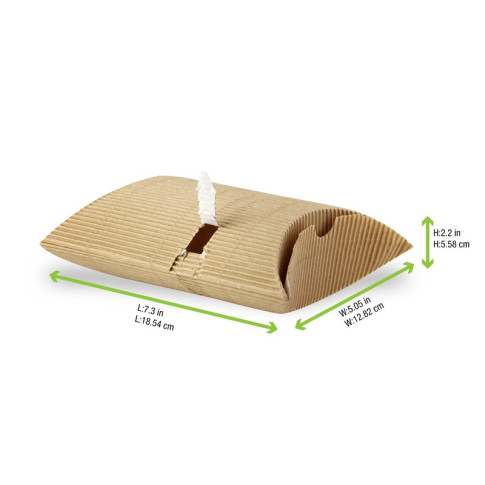 Scatola cartone per panino o croque monsieur 130x145mm H55mm