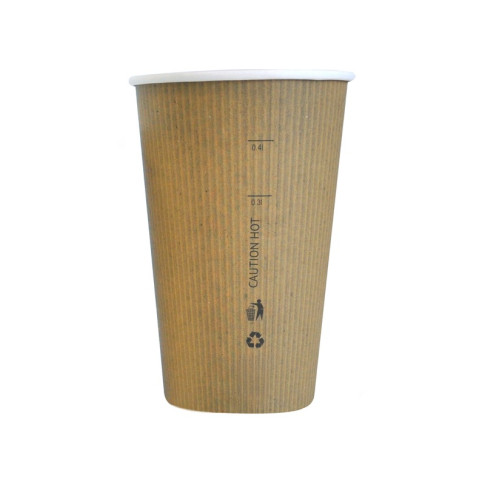 Bicchiere cartone lamina PLA (PAP20)  H132mm 450ml