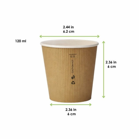 Bicchiere cartone lamina PLA (PAP20)  H60mm 120ml