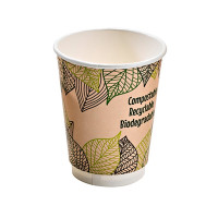 Bicchiere in cartone PLA doppio strato (PAP20)  H137mm 470ml