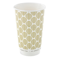 Bicchiere cartone kraft stampato doppia parete plastic-free (PAP20)  H136mm 460ml