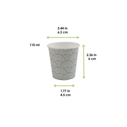 Bicchiere per distributori automatici decorazione "Tokyo"  H60mm 120ml