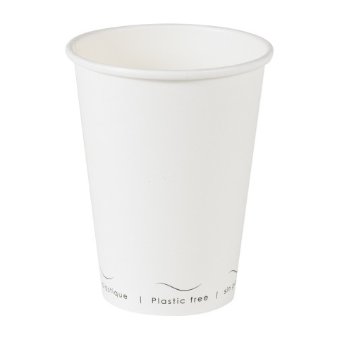 Bicchiere cartone bianco Eden plastic-free (PAP20)  H110mm 350ml