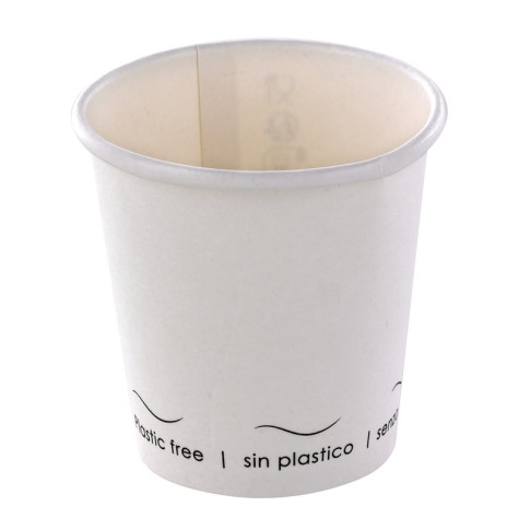 Bicchiere cartone bianco Eden plastic-free (PAP20)  H56mm 72ml