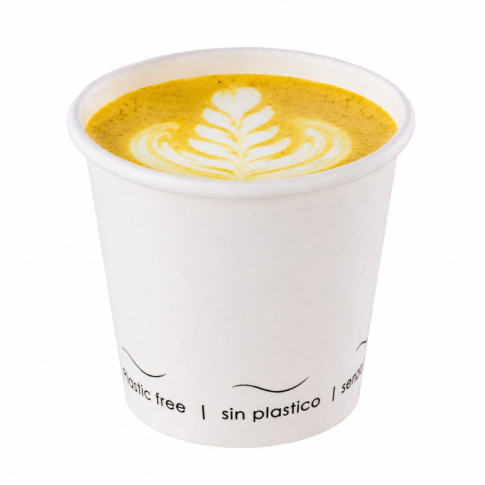 Bicchiere cartone bianco Eden plastic-free (PAP20)  H56mm 72ml