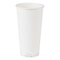 Bicchiere cartone bianco Eden plastic-free (PAP20)  H161mm 590ml