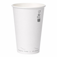 Bicchiere cartone bianco Eden plastic-free (PAP20)  H62mm 120ml