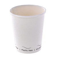 Bicchiere cartone bianco Eden plastic-free (PAP20)  H92mm 230ml