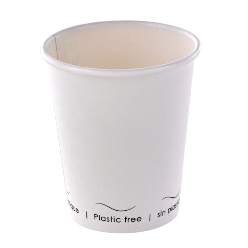 Bicchiere cartone bianco Eden plastic-free (PAP20)  H92mm 230ml