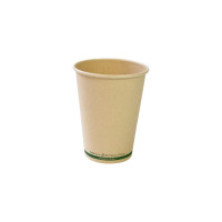 Bicchiere cartone e fibra di bambù plastic-free (PAP20)  H110mm 350ml