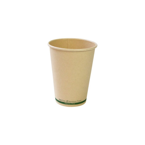 Bicchiere cartone e fibra di bambù plastic-free (PAP20)  H110mm 350ml