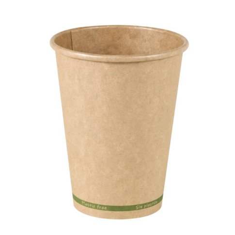 Bicchiere cartone kraft ZEN plastic-free (PAP20)  H110mm 350ml
