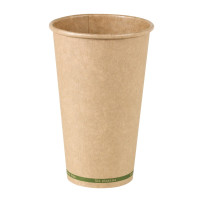 Bicchiere cartone kraft ZEN plastic-free (PAP20)  H136mm 460ml