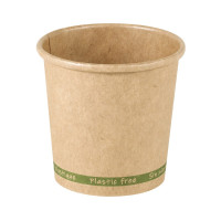 Bicchiere cartone kraft ZEN plastic-free (PAP20)  H60mm 90ml