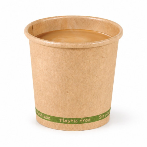 Bicchiere cartone kraft ZEN plastic-free (PAP20)  H60mm 90ml