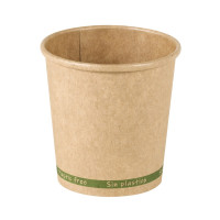Bicchiere cartone kraft ZEN plastic-free (PAP20)  H62mm 120ml