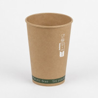 Bicchiere cartone kraft ZEN plastic-free (PAP20)  H79mm 180ml