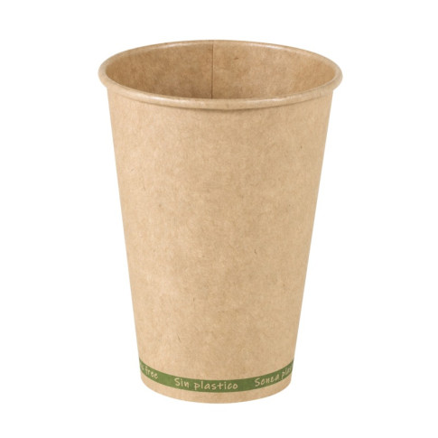 Bicchiere cartone kraft ZEN plastic-free (PAP20)  H92mm 200ml