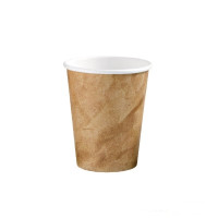 Bicchiere cartone decoro carta stropicciata (PAP20)  H95mm 250ml