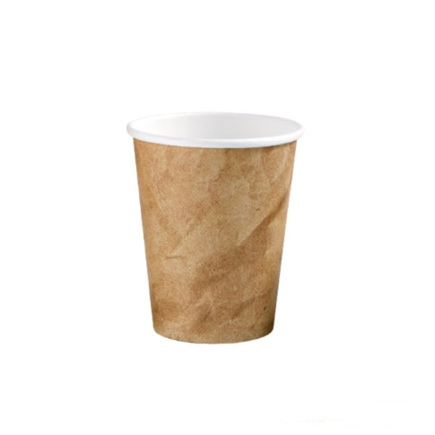 Bicchiere cartone decoro carta stropicciata (PAP20)  H95mm 250ml