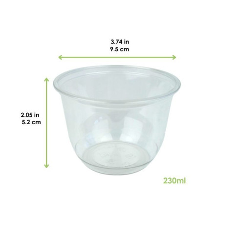 Bicchiere PET per dessert   H52mm 230ml