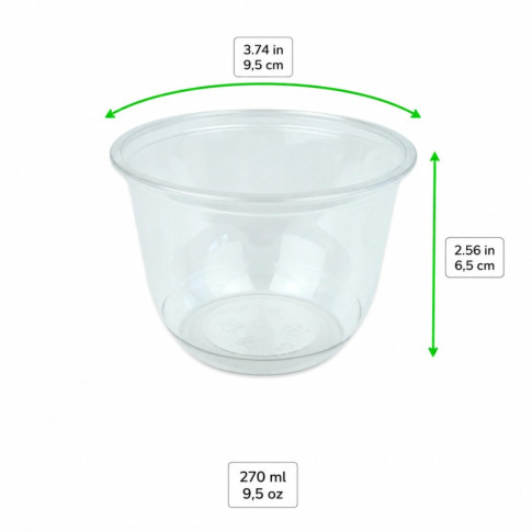Bicchiere PET per dessert   H65mm 270ml