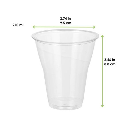 Bicchiere in PET (PET1)  H88mm 270ml