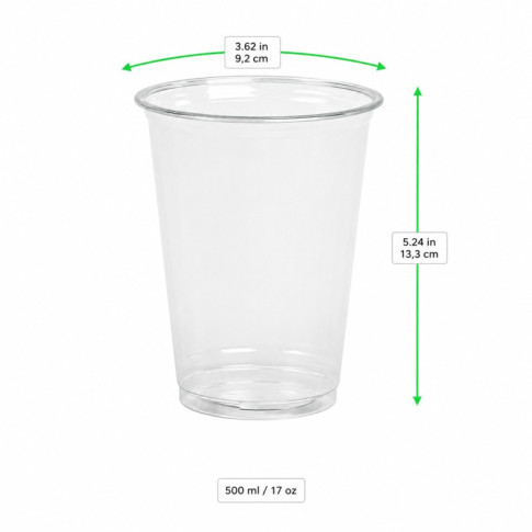 Bicchiere "Finesse" in PET trasparente  H135mm 500ml