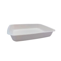 Vaschetta sigillabile in polpa di canna da zucchero 1/2 325x265mm H52mm 3000ml