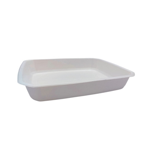 Vaschetta sigillabile in polpa di canna da zucchero 1/2 325x265mm H52mm 3000ml