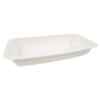 vaschetta sigillabile in polpa di canna da zucchero 1/3 325x172mm H48mm 1700ml