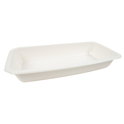 vaschetta sigillabile in polpa di canna da zucchero 1/3 325x172mm H48mm 1700ml