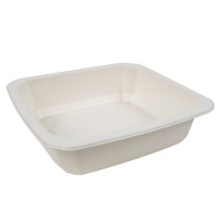 Vaschetta sigillabile in polpa di canna da zucchero 1/8 176x162mm H45mm 850ml