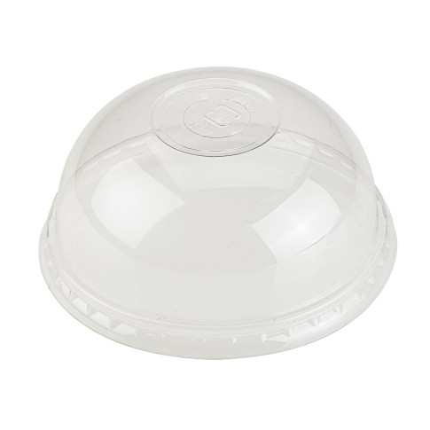 Coperchio in PLA trasparente a cupola con foro  H50mm