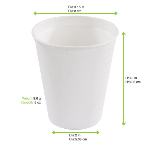 Bicchiere in polpa (PAP21)  H90mm 260ml
