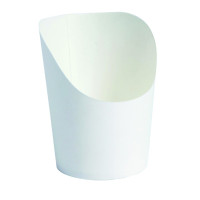 Bicchiere da snack in cartone bianco  H79mm